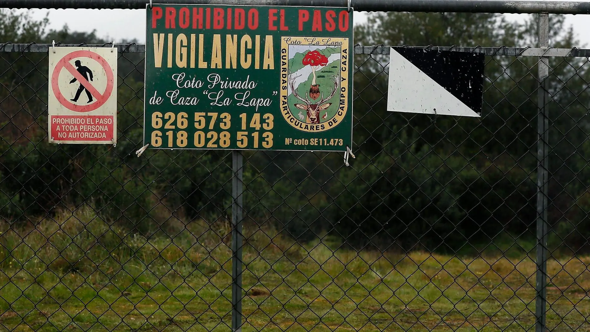 Finca “La Lapa” en la que murió un niño de 4 años por un disparo de un cazador / Foto: EFE