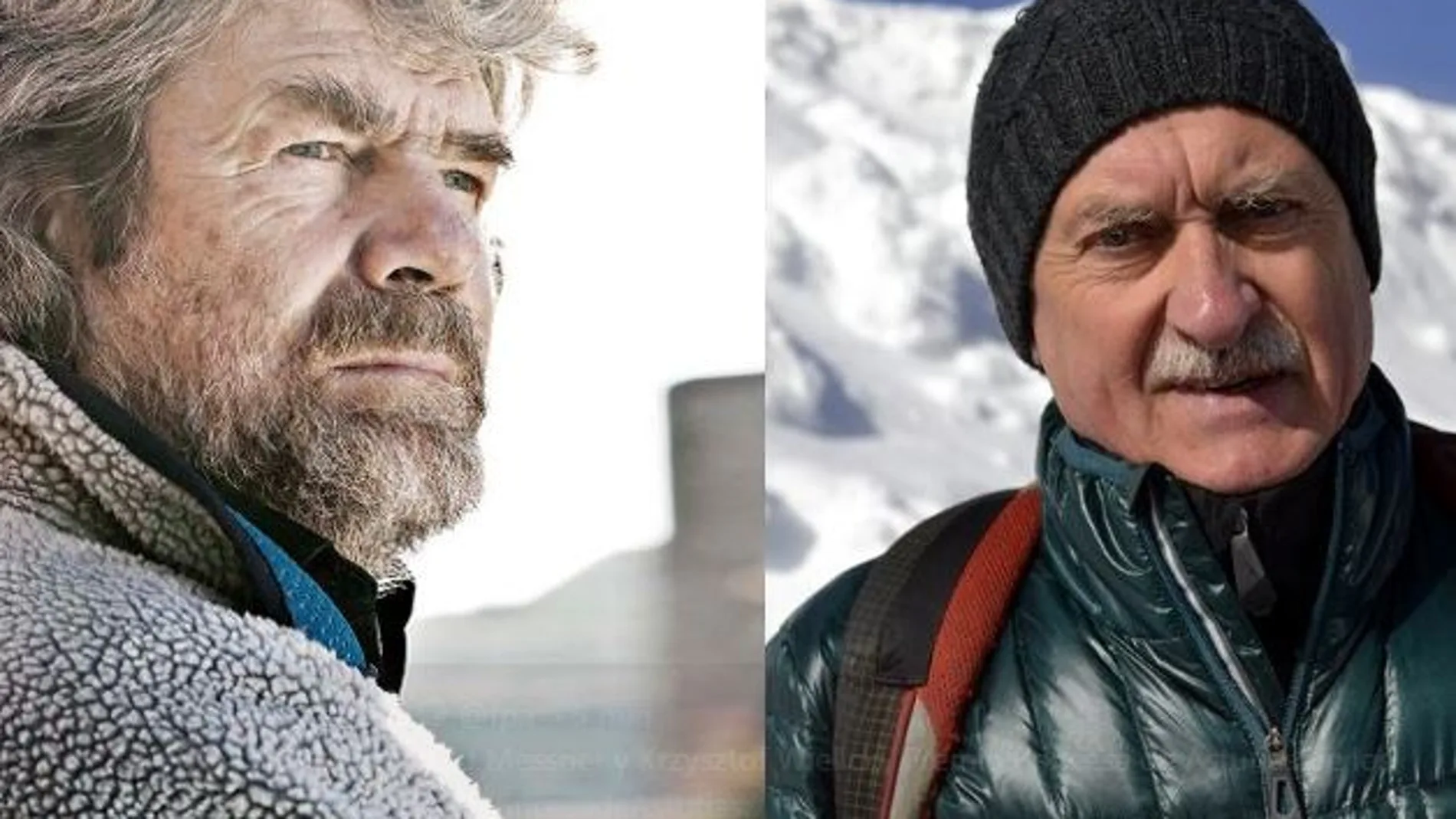 Reinhold Messner y Krzysztof Wielicki. Foto: Twitter