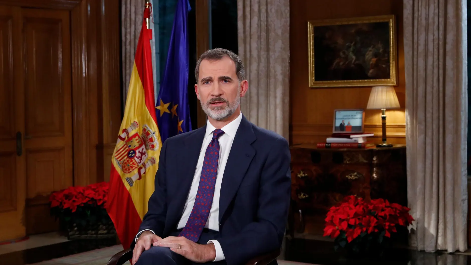 Felipe VI durante el discurso de Navidad/Foto: Francisco Gómez/Casa SM el Rey