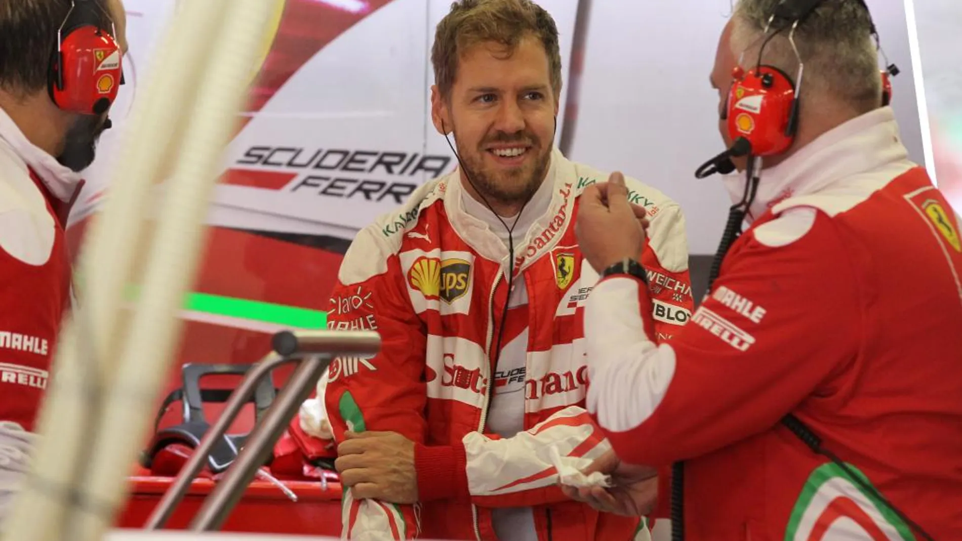 El alemán Sebastián Vettel, de Ferrari