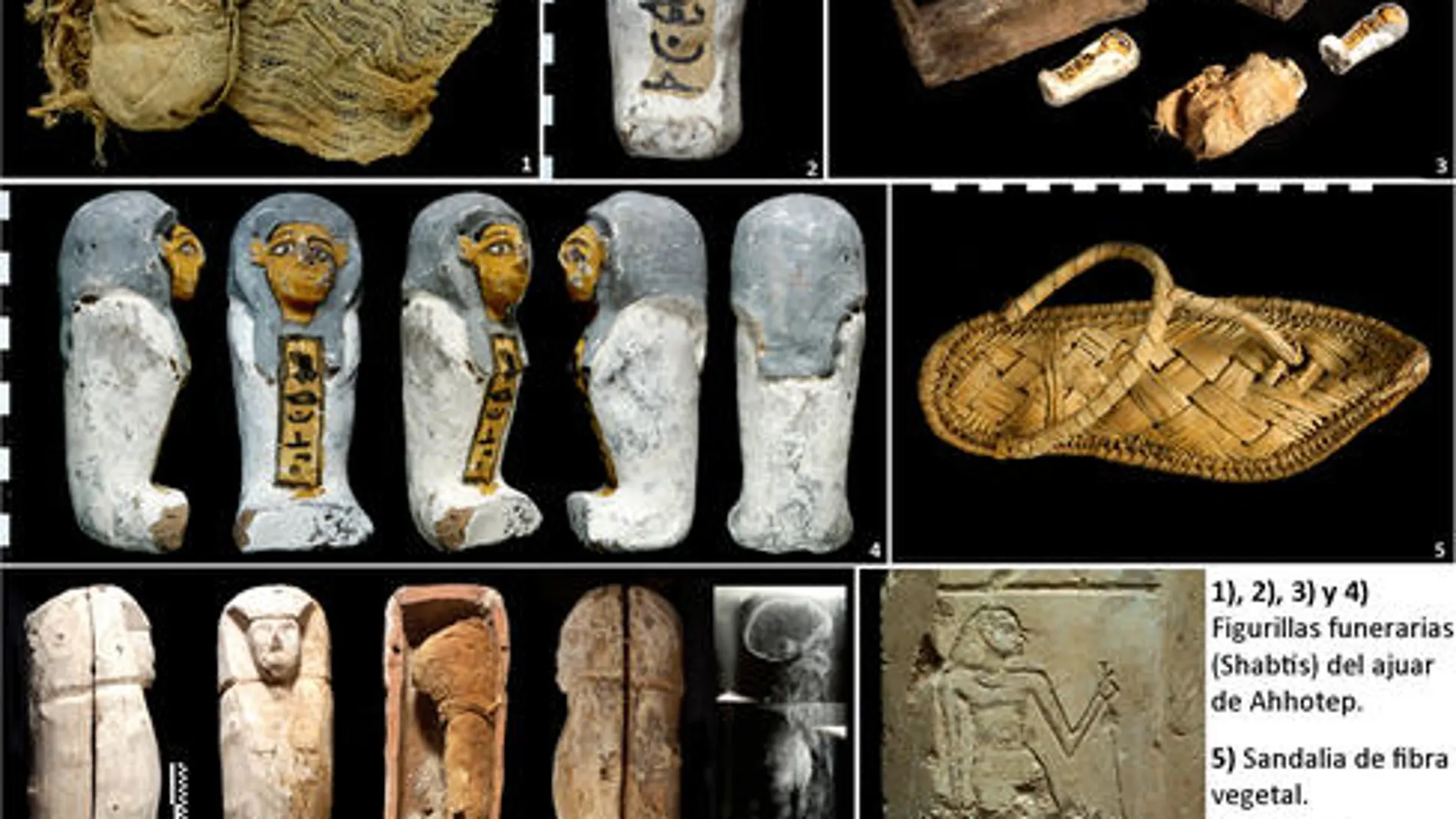 Objetos y sepulcros egipcios de hace 3.550 años encontrados por el proyecto Djehuty