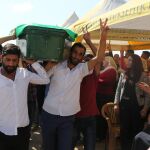 Funeral de una de las víctimas del atentado en Gaziantep.