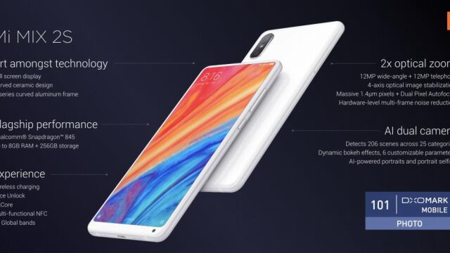 Algunos detalles del Mi MIX 2S