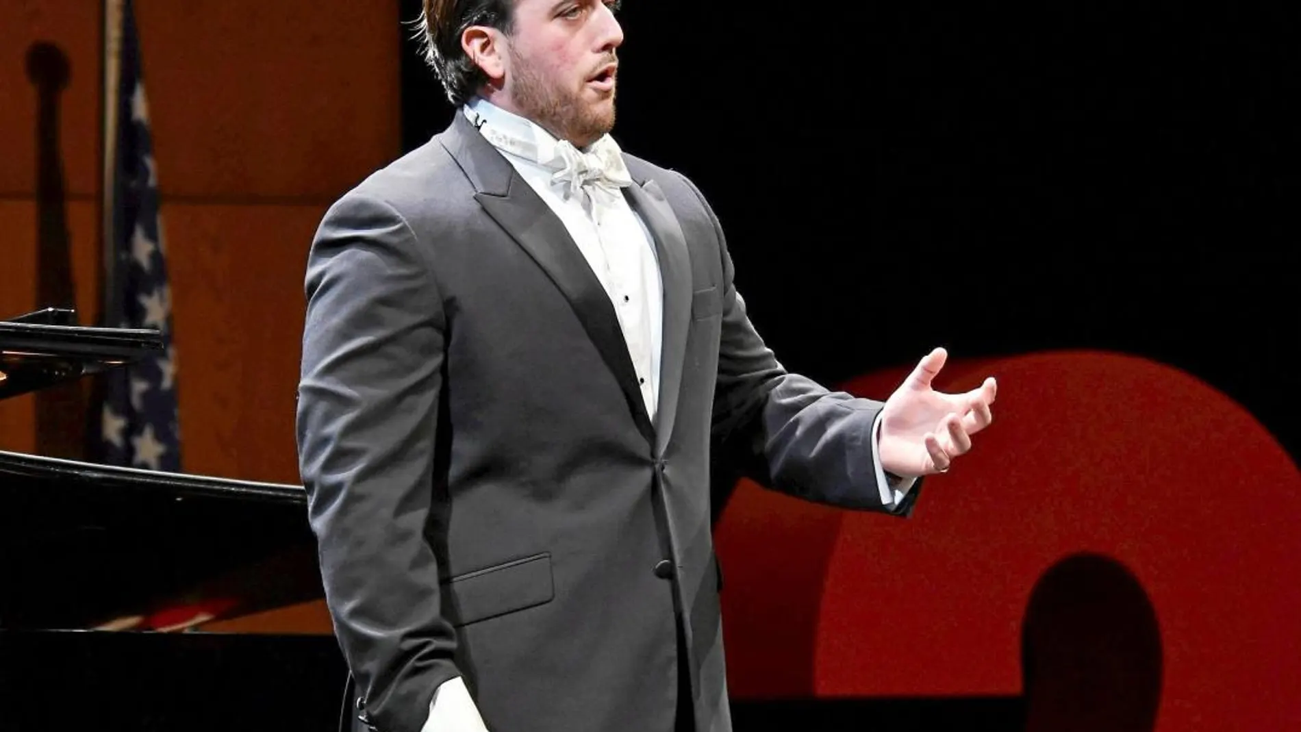 El tenor británico Freddie de Tommaso en su actuación del viernes en el Liceo.
