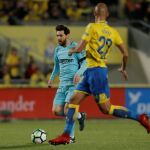 Leo Messi durante el partido contra la UD Las Palmas en Gran Canaria