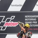 Johann Zarco después de ganar el Gran Premio de Austria el pasado 14 de agosto