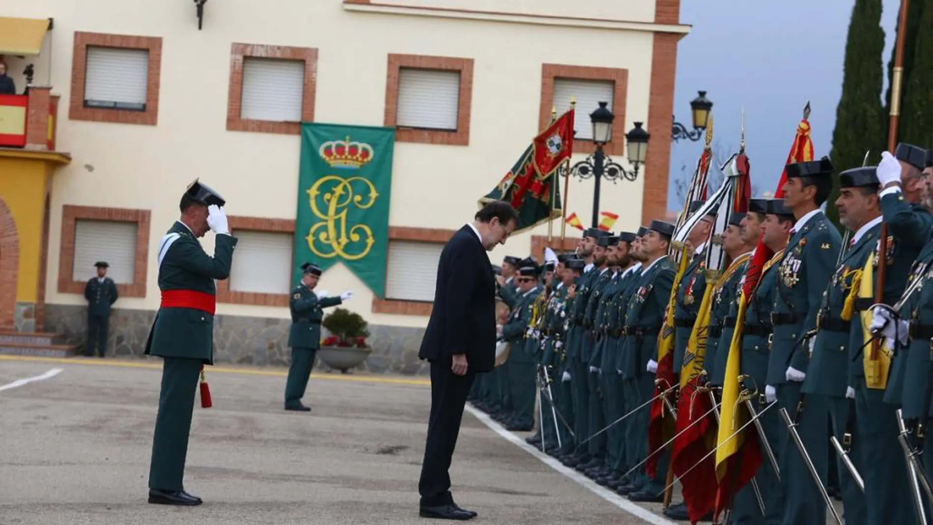 Rajoy en la jura de los guardias civies en Baeza