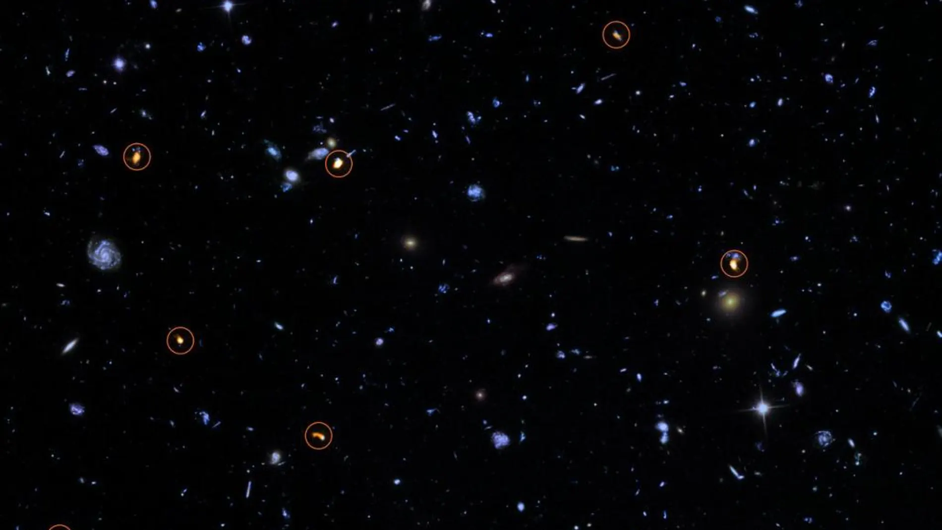 ALMA explora el Campo Ultra Profundo del Hubble