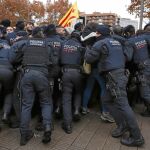 Tensión y carga de los Mossos d' Esquadra en Lérida el pasado diciembre