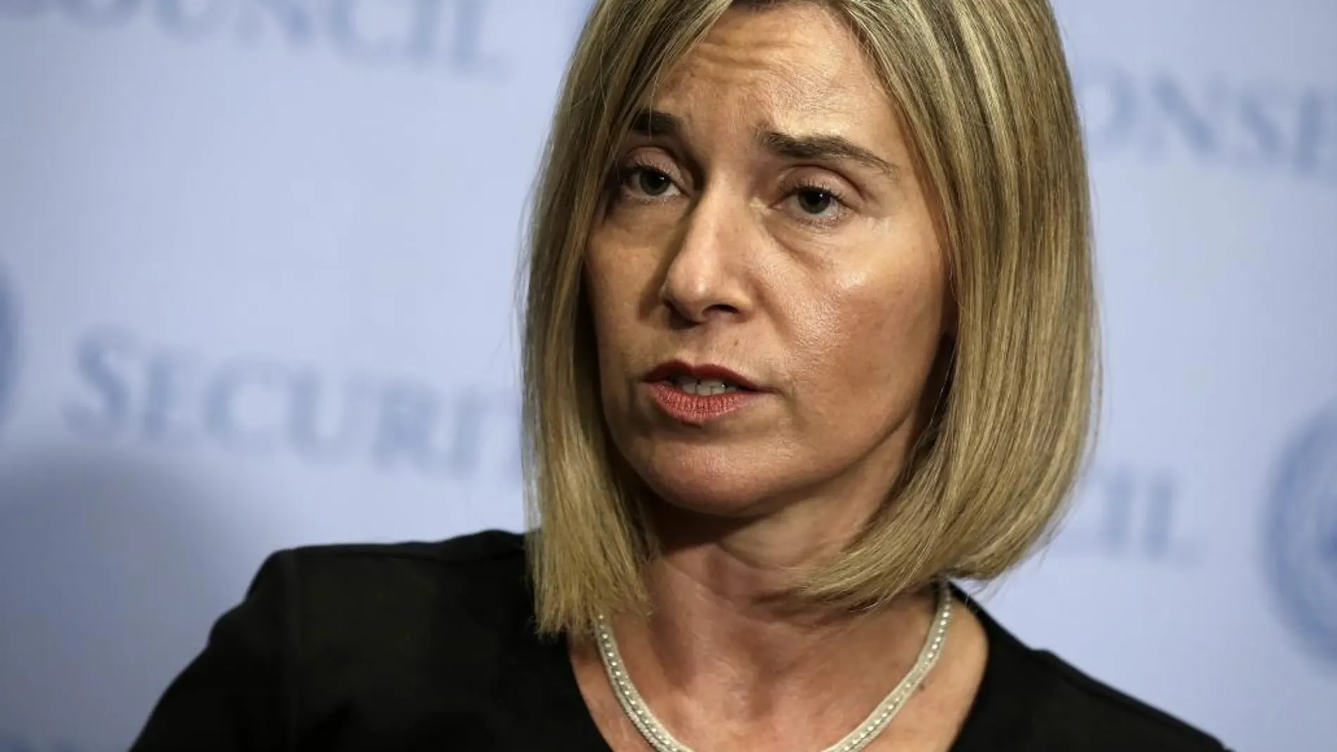La jefa de la diplomacia europea, Federica Mogherini