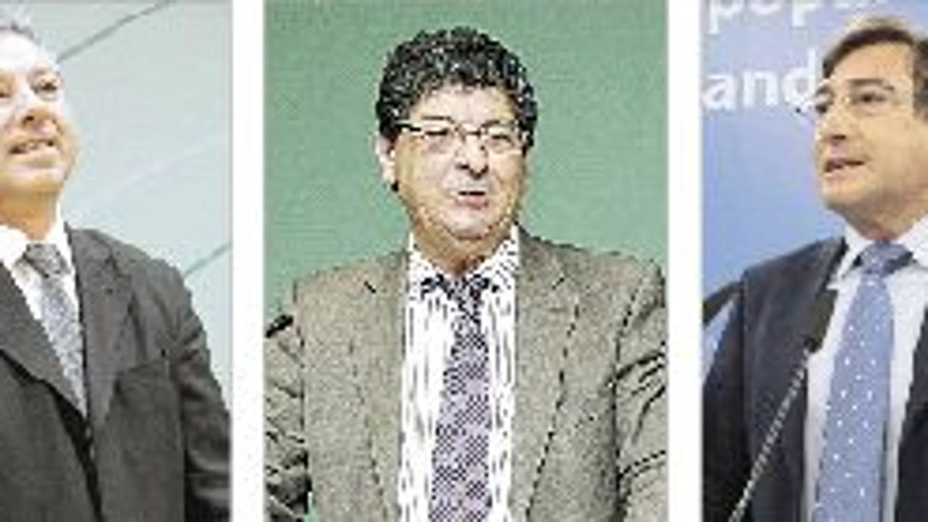 De la Chica (PSOE), Valderas (IU) y Carmona (PP) valoraron ayer la medida del ministro de Hacienda