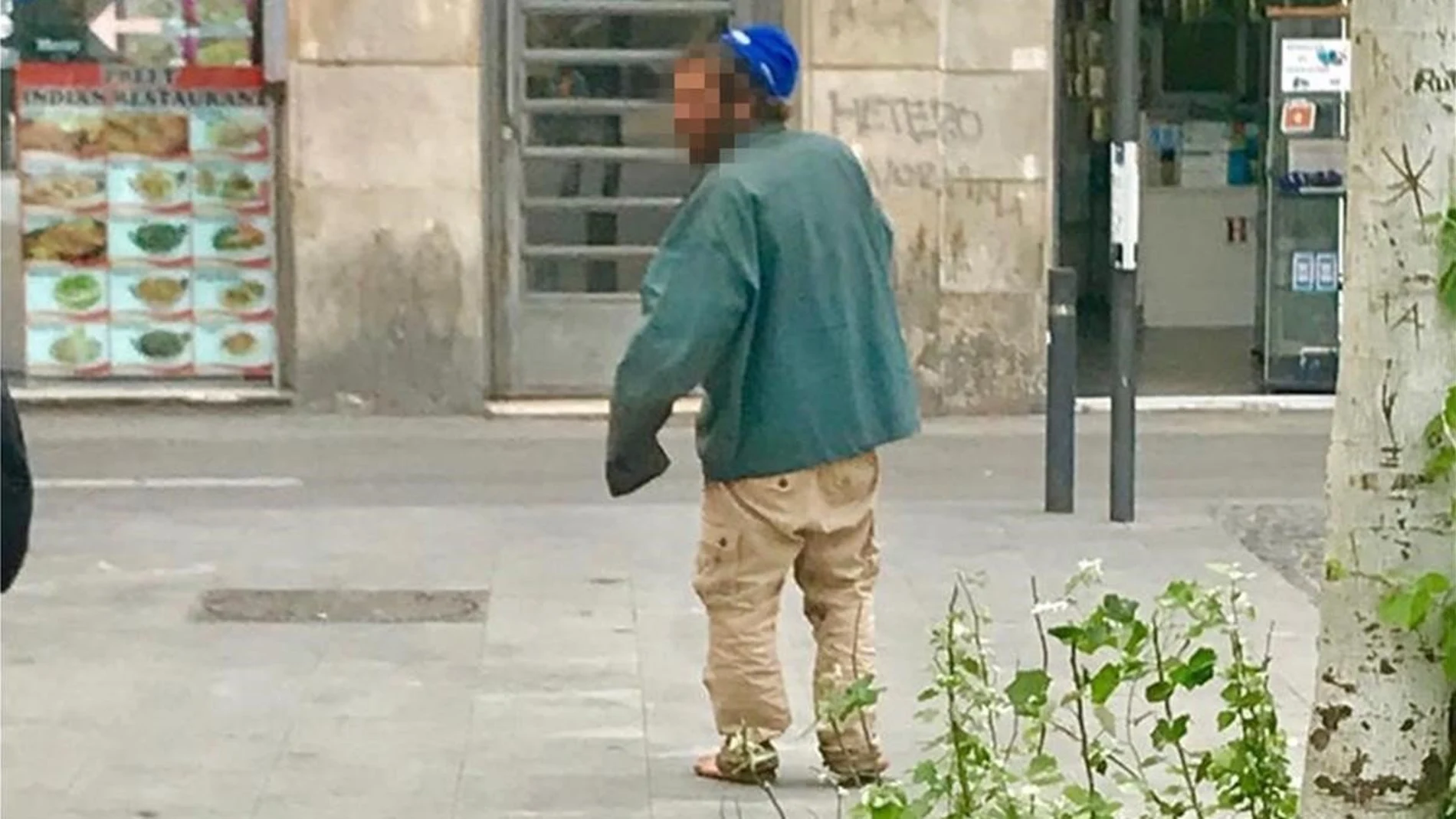 En la imagen, el detenido por la violación