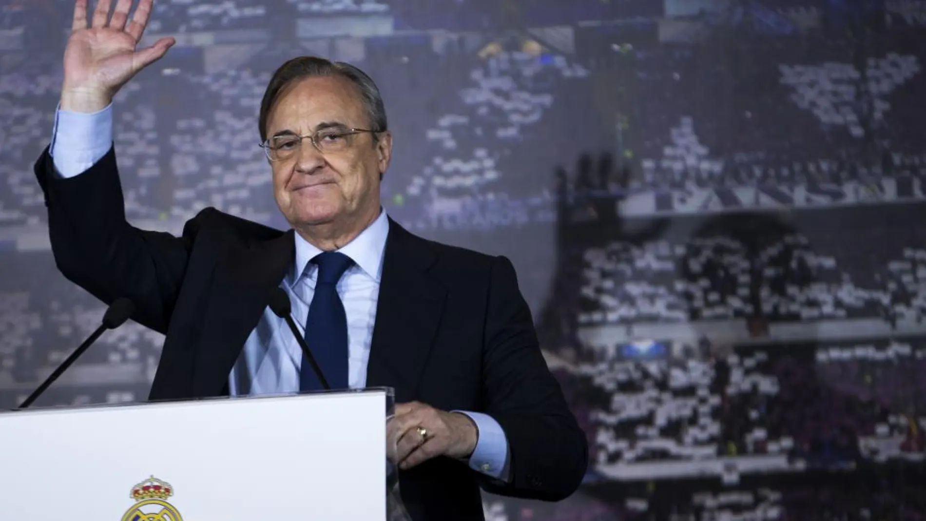 El presidente del Real Madrid, Florentino Perez