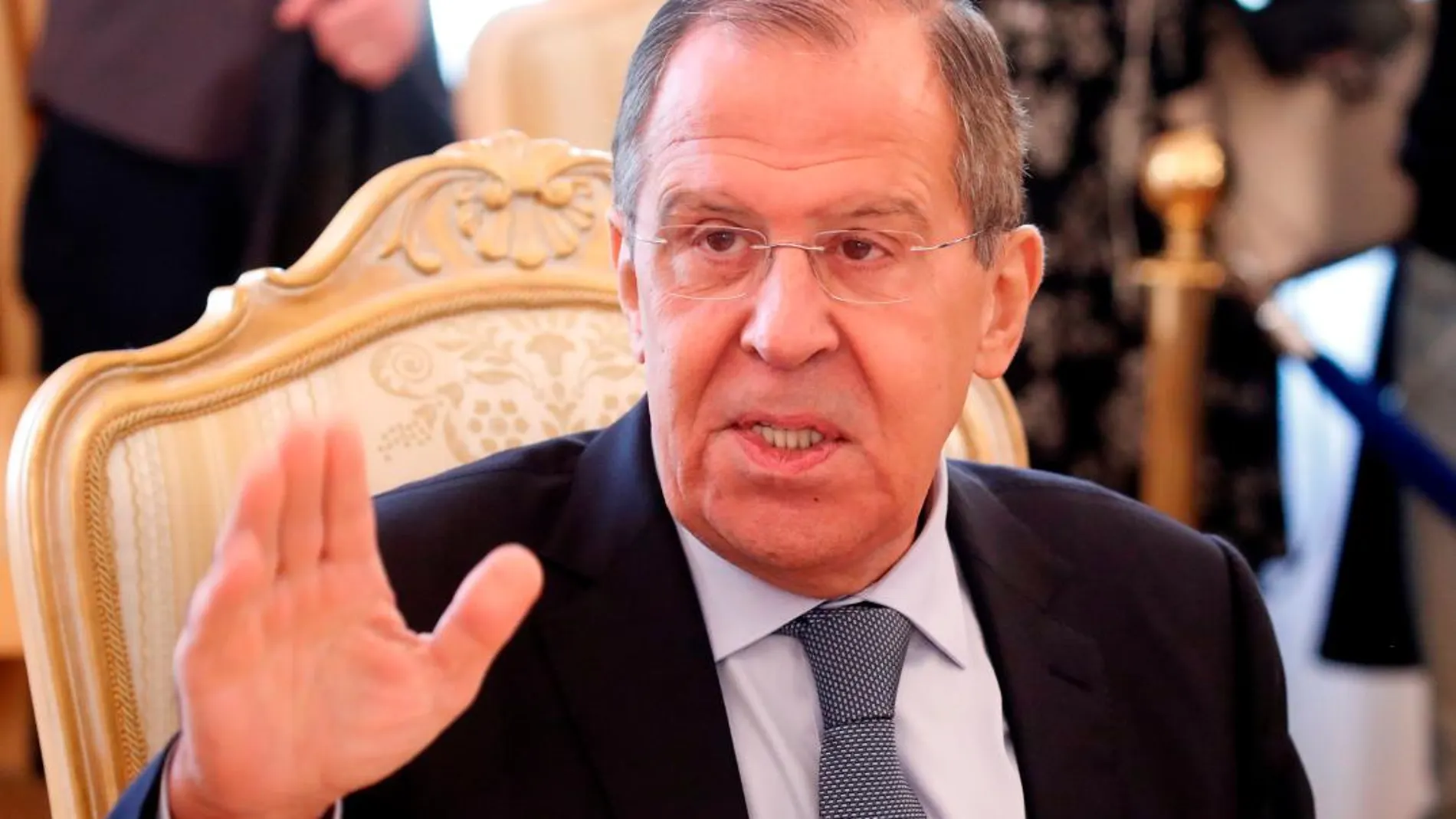El ministro de Asuntos Exteriores ruso, Sergei Lavrov, hoy en Moscú / Foto: Reuters
