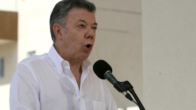 El presidente de Colombia, Juan Manuel Santos
