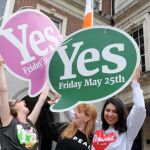 Mujeres celebran el triunfo del “sí” en Dublín. Efe