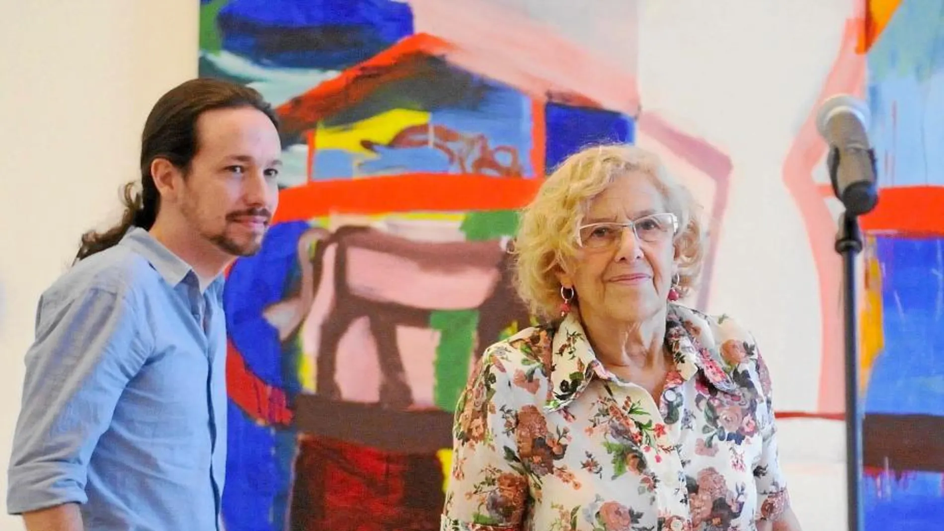 Pablo Iglesias y Manuela Carmena, en una imagen de archivo