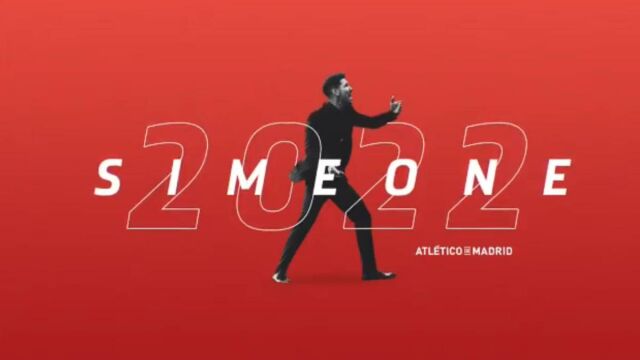Diego Pablo Simeone amplía su vínculo con el equipo colchonero hasta 2022 / Atletico de Madrid