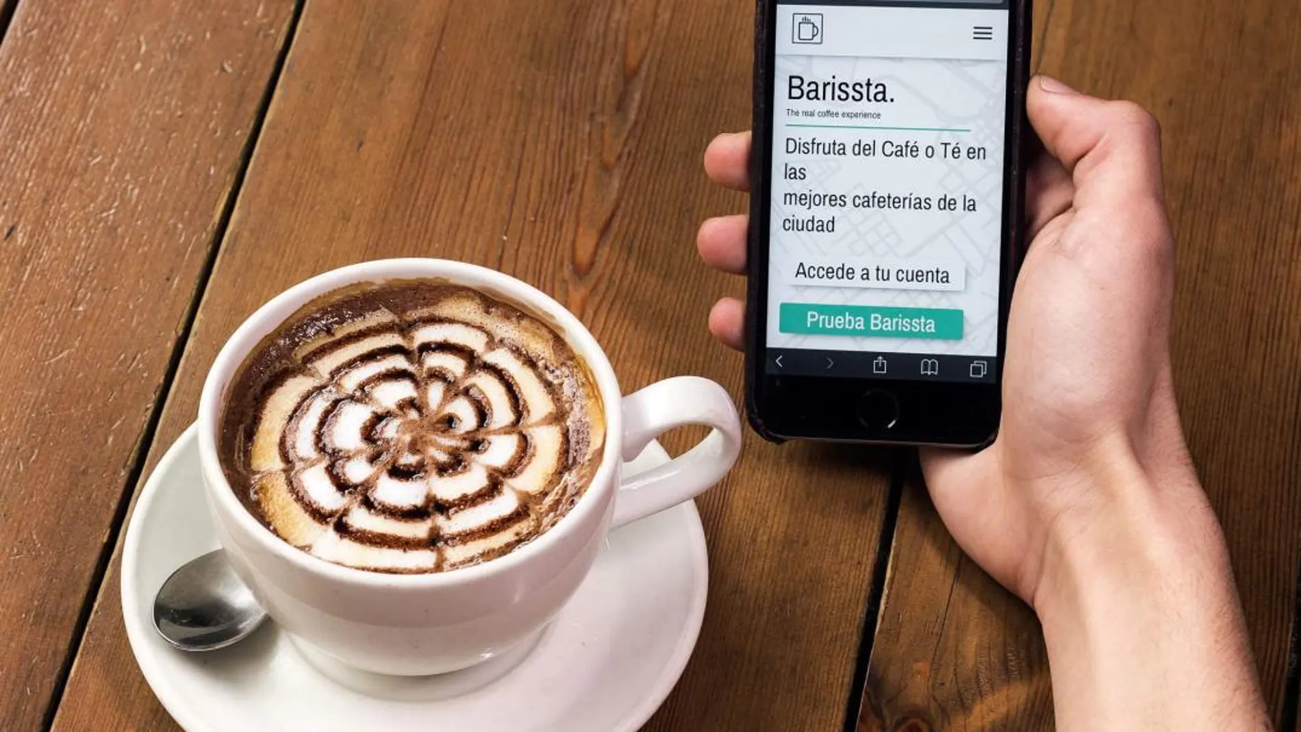 El nuevo servicio permite pedir el café desde la mesa