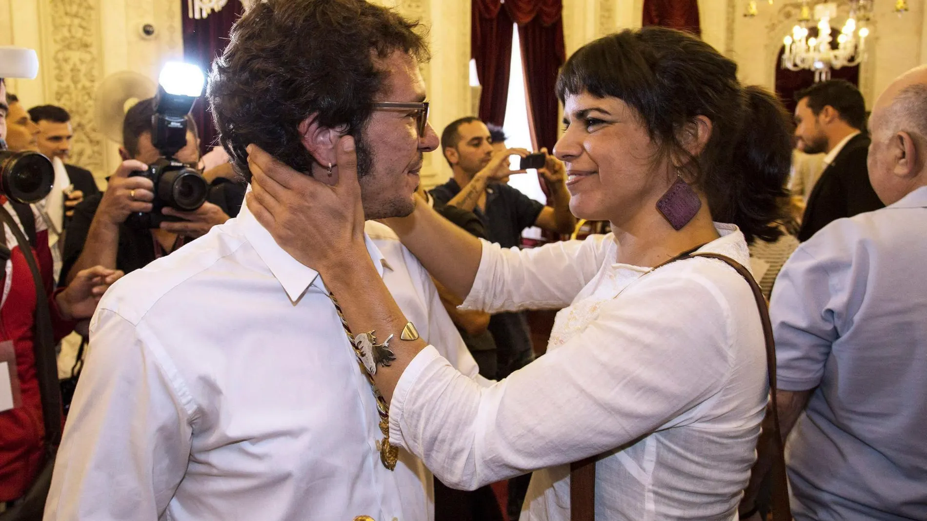 José María González Santos "Kichi"y Teresa Rodríguez, en una imagen de archivo