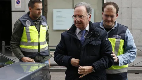 El secretario general del sindicato Manos Limpias, Miguel Bernard, el día en que fue detenido