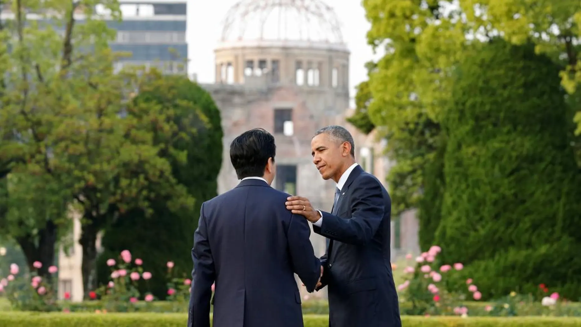 Barack Obama y Shinzo Abe el pasado mes de mayo en Hiroshima