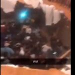 La pista se desplomó y la gente cayó al fondo del edificio/Foto y vídeo: Atlas