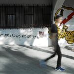 El edil de Vallecas, Paco Pérez, ha reclamado a la Comunidad que ceda la titularidad del estadio del Rayo Vallecano, en obras desde hace meses. Foto: Jesús G. Feria
