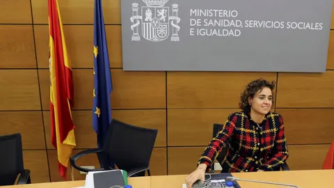 La ministra de Sanidad, Dolors Montserrat, ayer