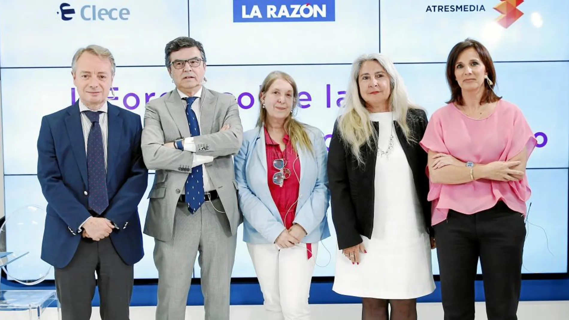 Los ponentes del segundo panel: Lorenzo Cooklin, José Andrés Elizaga, Pilar Rodríguez, Rocío Gómez y Ainhoa Lujambio