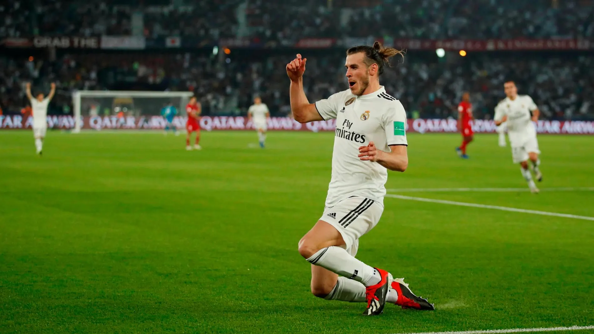 Bale celebra su tercer gol/Foto: Reuters