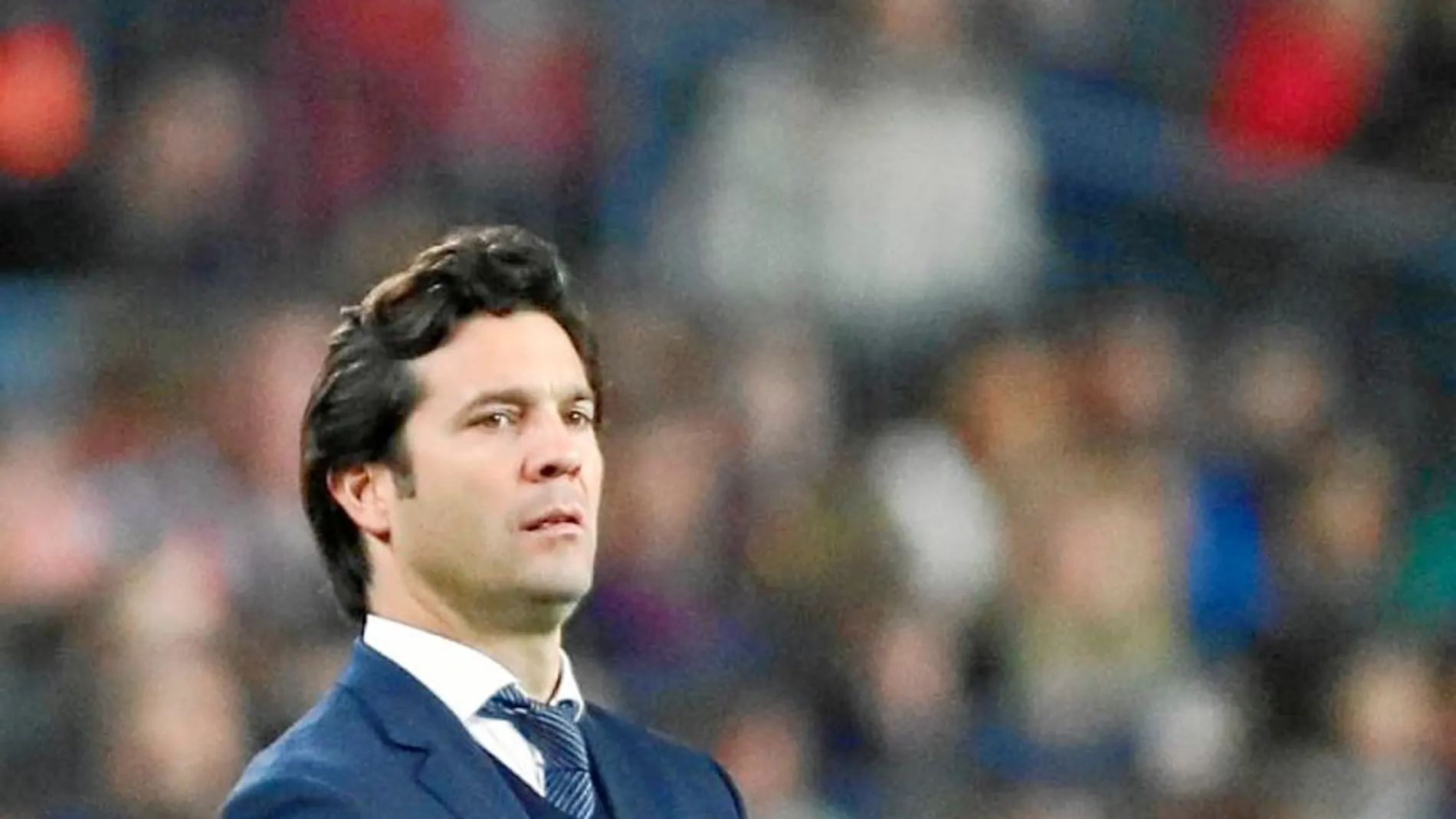 Solari, en un partido del Madrid esta temporada / Efe