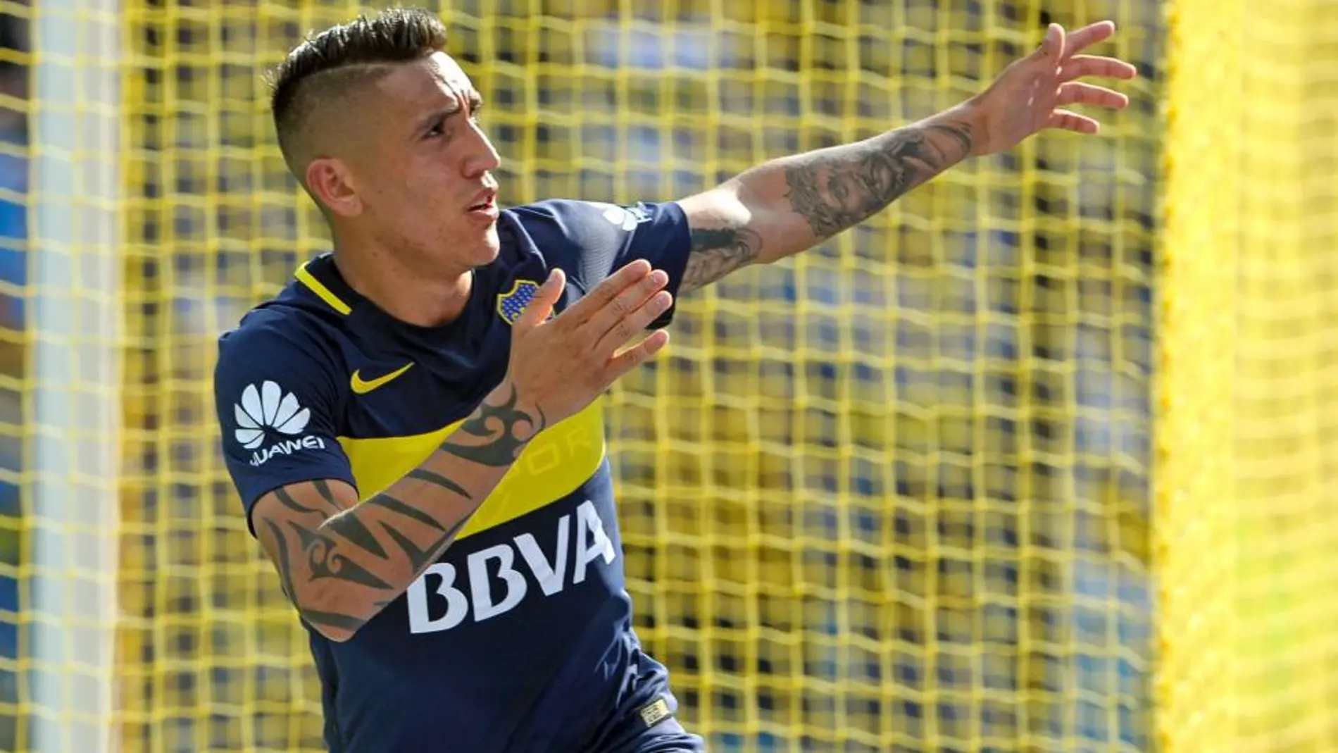 Ricardo Centurión durante su etapa en Boca Juniors