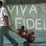 Pintadas de apoyo a Castro en las calles de La Habana