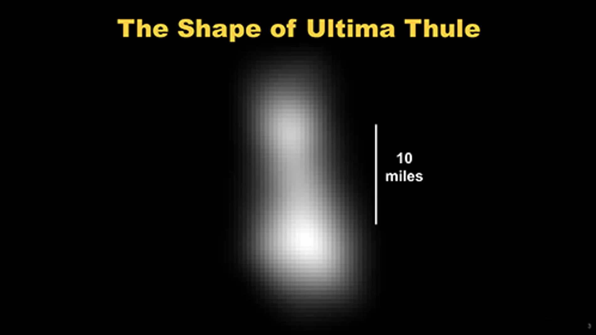 Primera imagen que ha enviado la sonda de Ultima Thule (NASA)