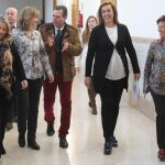 La presidenta de la Diputación de Palencia, Ángeles Armisén, se reúne con los representantes de estos Grupos
