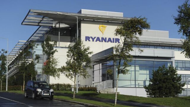 Sede de Ryanair en el aeropuerto de Dublín, Irlanda, el 28 de septiembre del 2017