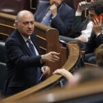 El exministro del Interior Jorge Fernández Díaz, durante el pleno del Congreso de ayer.