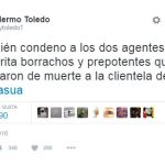 Willy Toledo llama «borrachos y prepotentes» a los agentes de la Guardia Civil apaleados en Alsasua