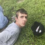 Imagen de Brady Andrew Kilpatrick, mientras es capturado en Martin County, Florida