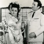 Montserrat Caballe y su marido Bernabé Martín en "Madame Buterfly"