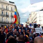 Venezolanos salen a la calle en Madrid