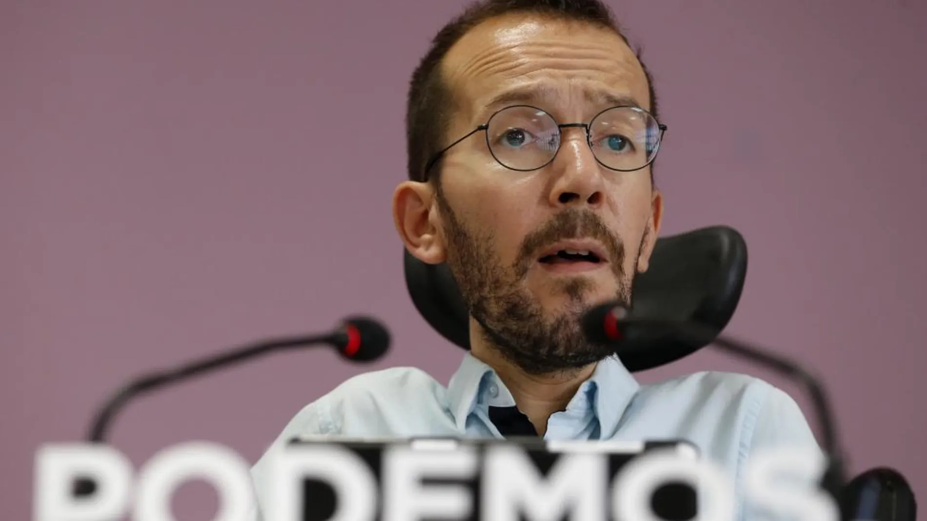 El secretario de Organización de Podemos, Pablo Echenique,