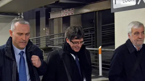 El expresidente de la Generalitat de Cataluña, Carles Puigdemont, en Bruselas