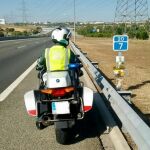 En la imágen el compañero que iba ese día con el Guardia Civil fallecido