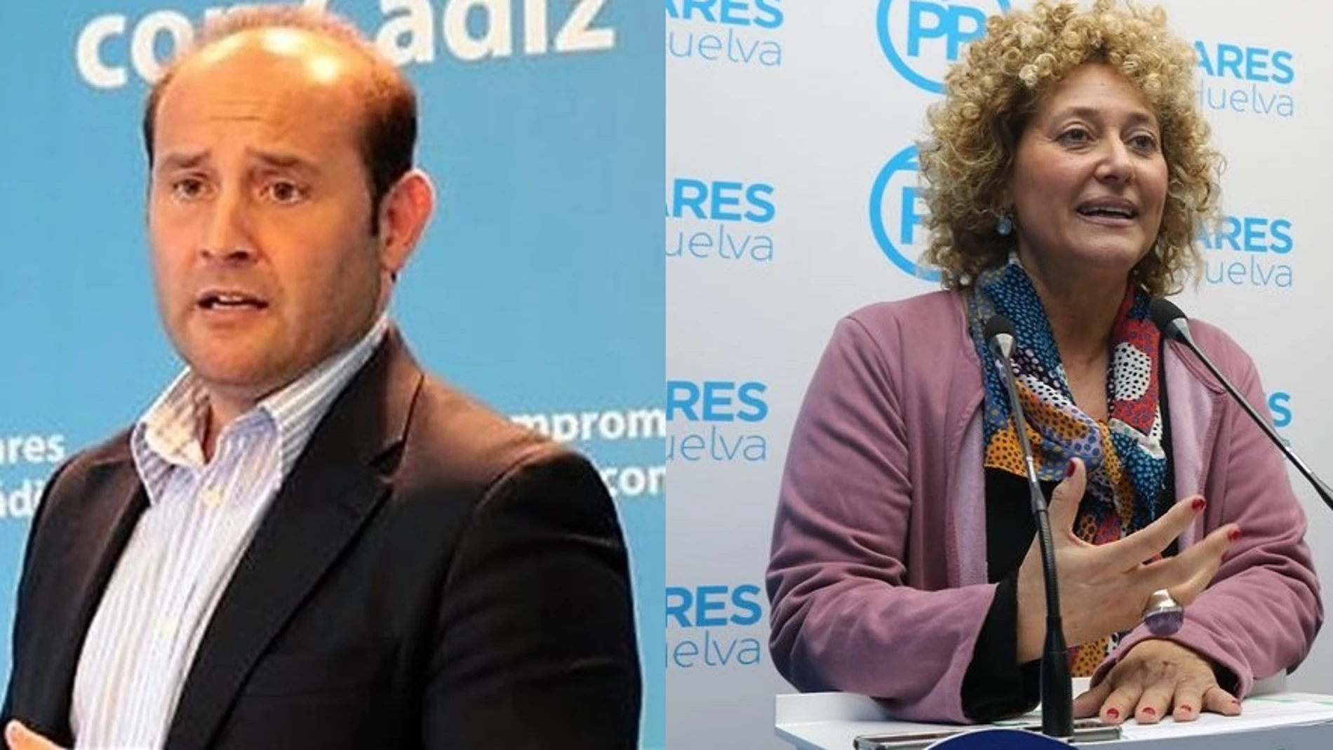Pilar Marín y Juan José Ortiz serán las apuestas del PP para recuperar las Alcaldías de Huelva y Cádiz respectivamente