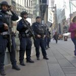 Policías en Times Square
