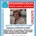 Desaparece en el centro de Madrid una mujer que padece Alzheimer