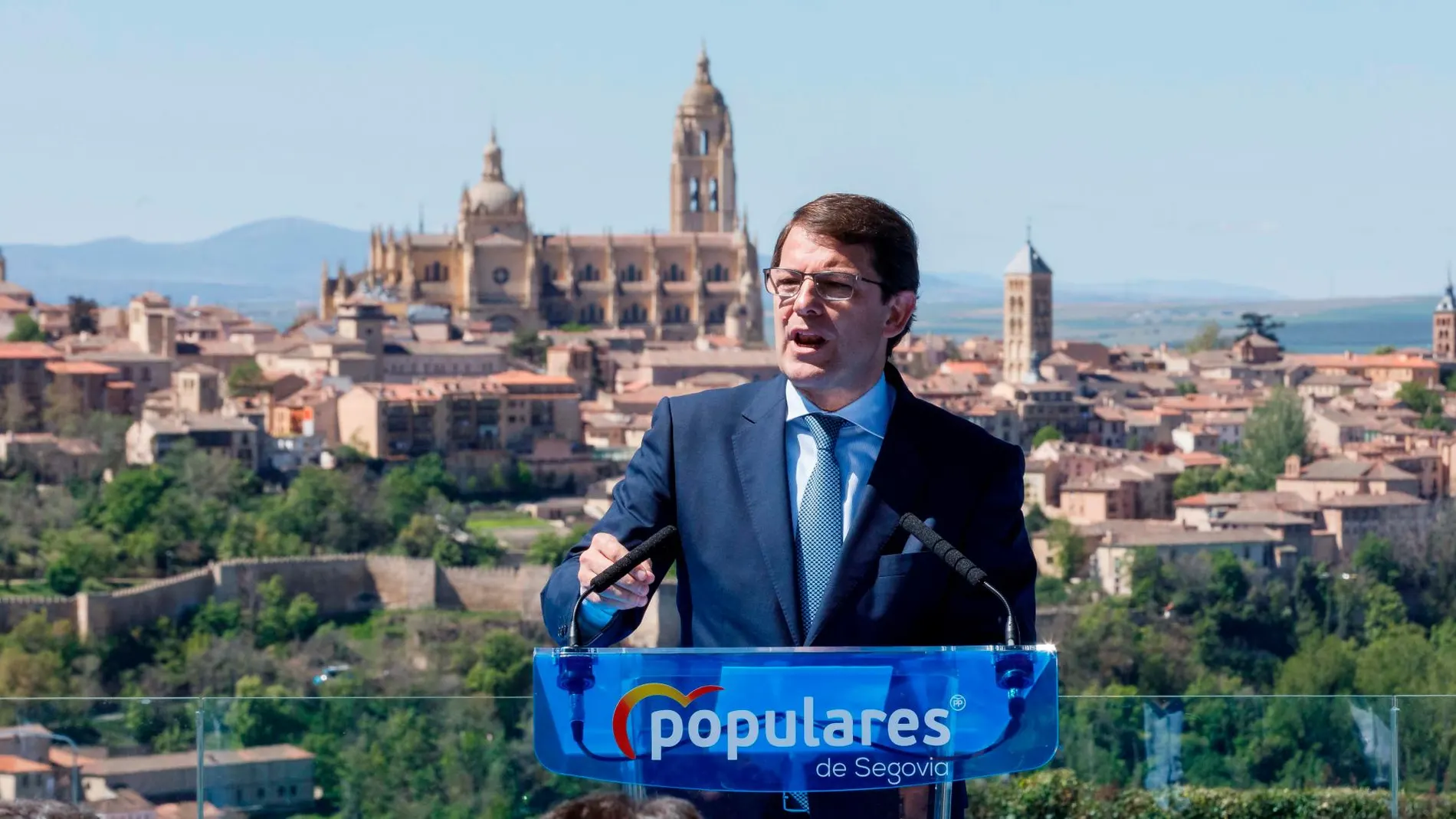 Fernández Mañueco interviene ante los suyos en Segovia