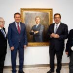 El alcalde de Sevilla acudió a la inauguración junto a Valdés, Pulido y Pareja / Foto: Manuel Olmedo